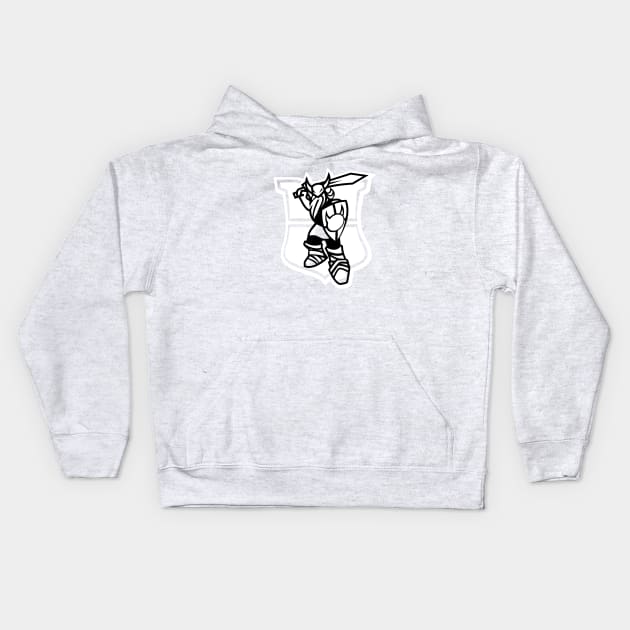 Ride with the VIKING! Kids Hoodie by killingstrawberries